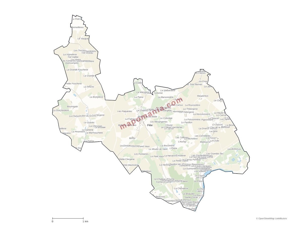 Carte de Flée à personnaliser