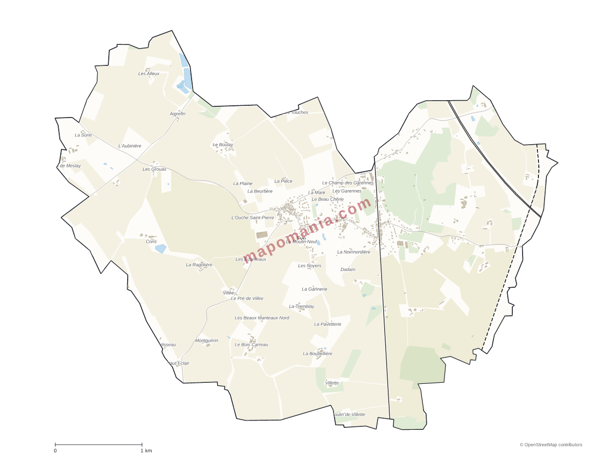 Carte de Fyé à personnaliser