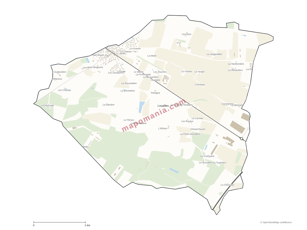 Carte de Louailles à personnaliser