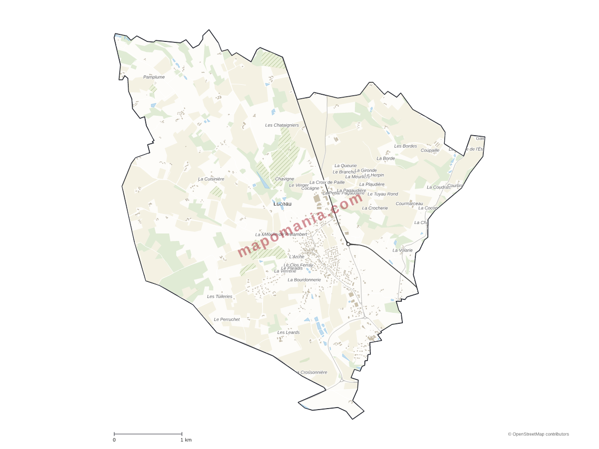 Carte de Luceau à personnaliser