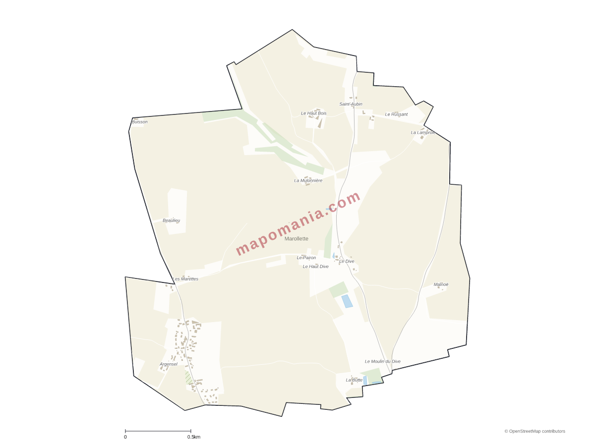 Carte de Marollette à personnaliser