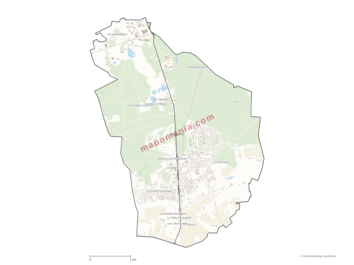 Carte de Mulsanne à personnaliser