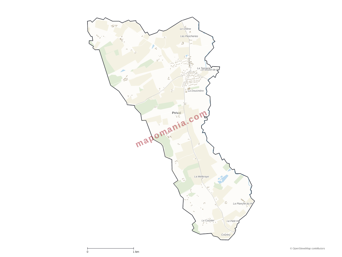 Carte de Préval à personnaliser