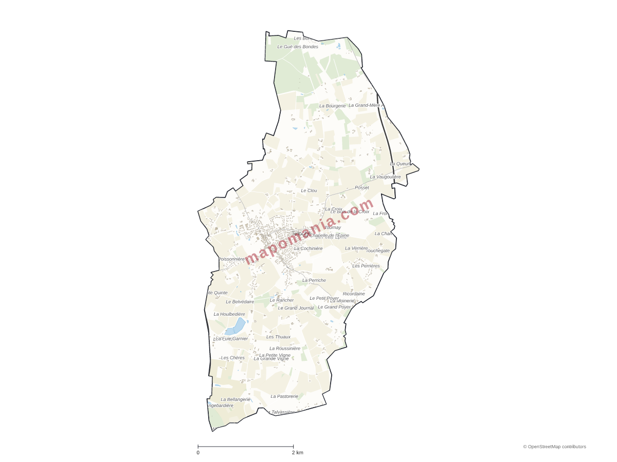 Carte de Teloché à personnaliser