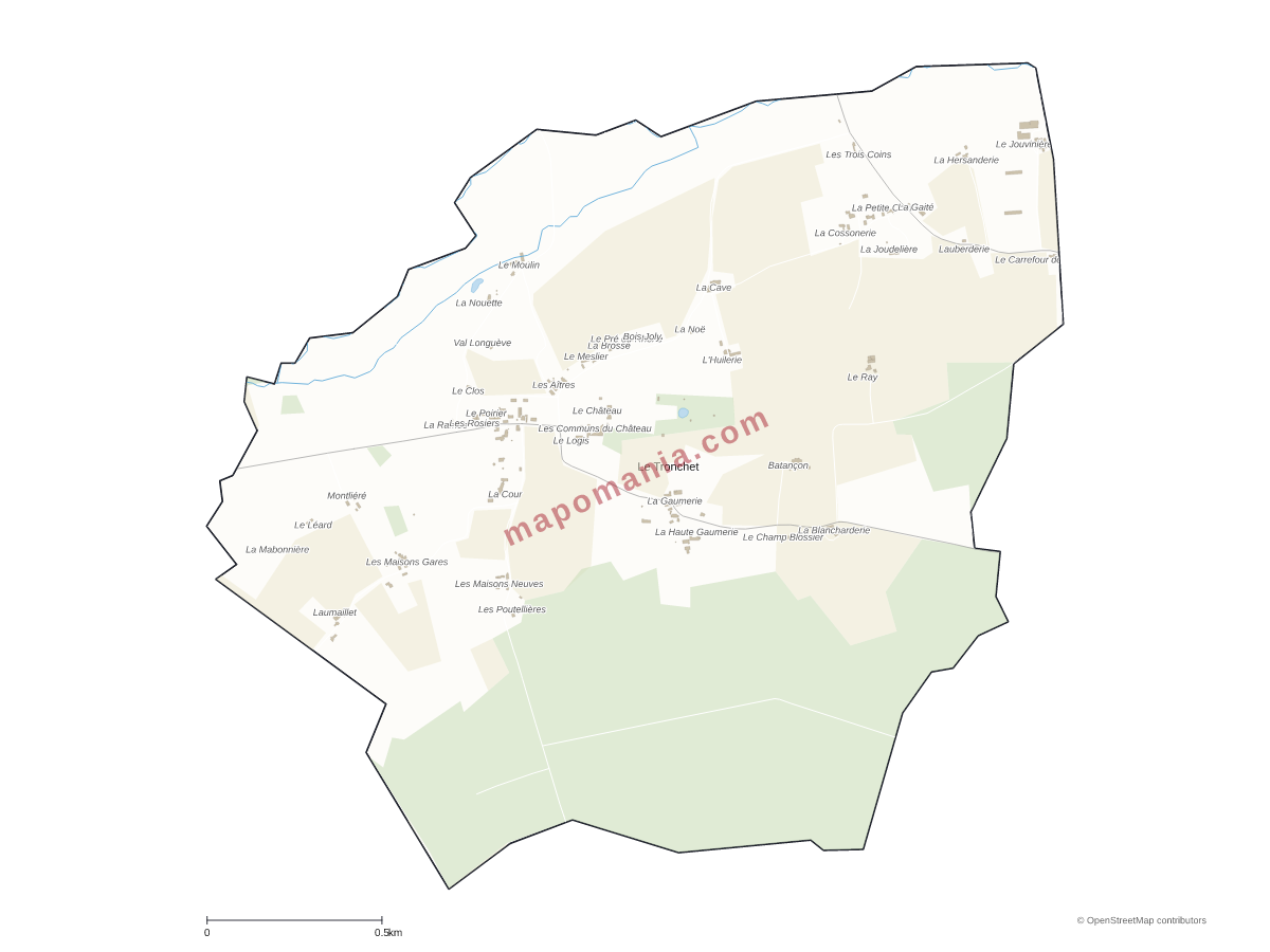 Carte de Le Tronchet à personnaliser
