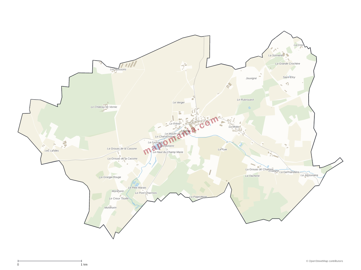 Carte de Vernie à personnaliser