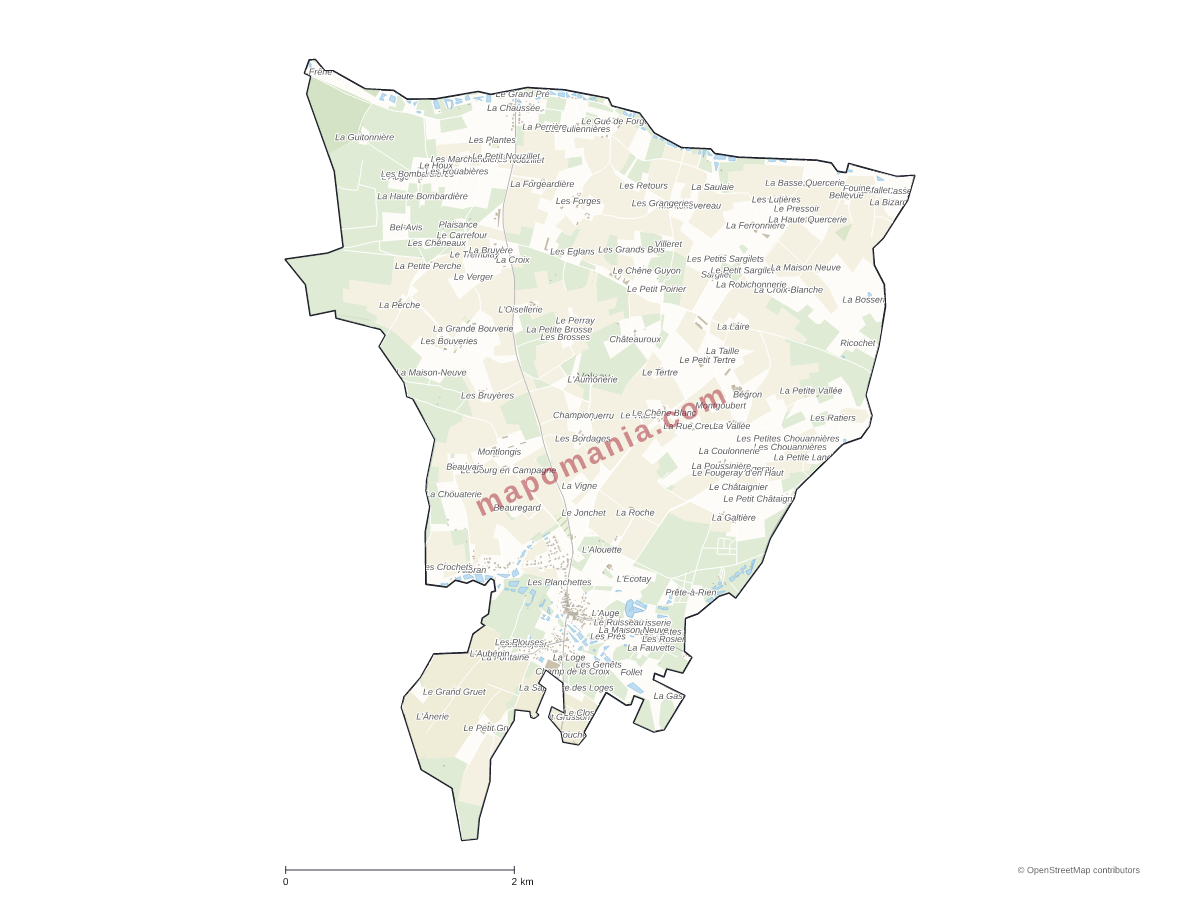 Carte de Val-de-la-Hune à personnaliser
