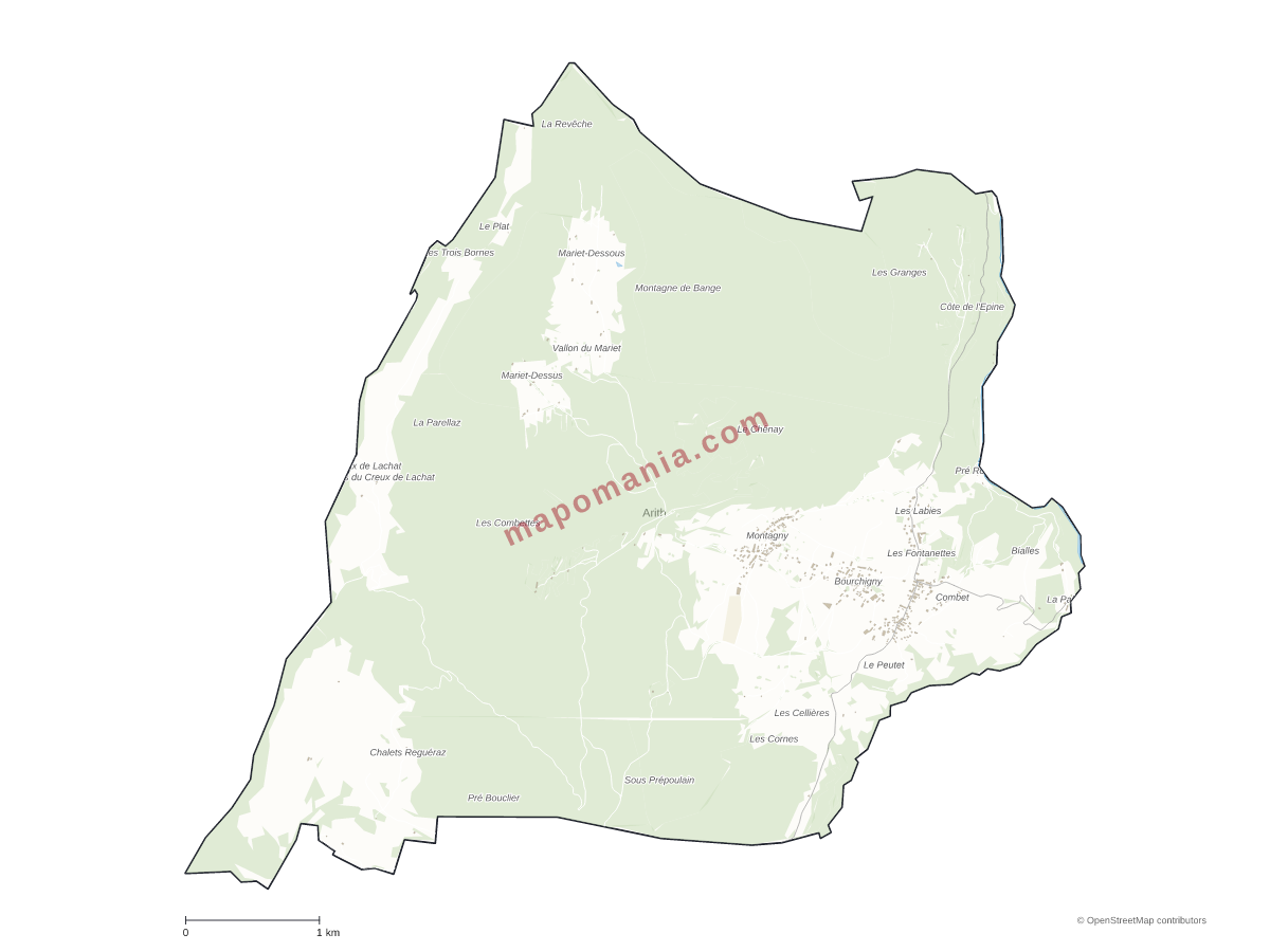 Carte de Arith à personnaliser