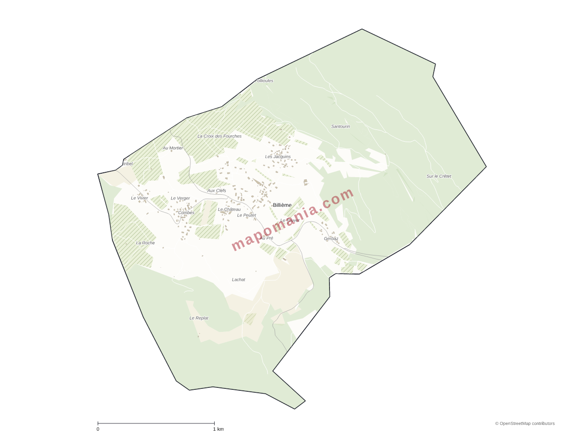 Carte de Billième à personnaliser