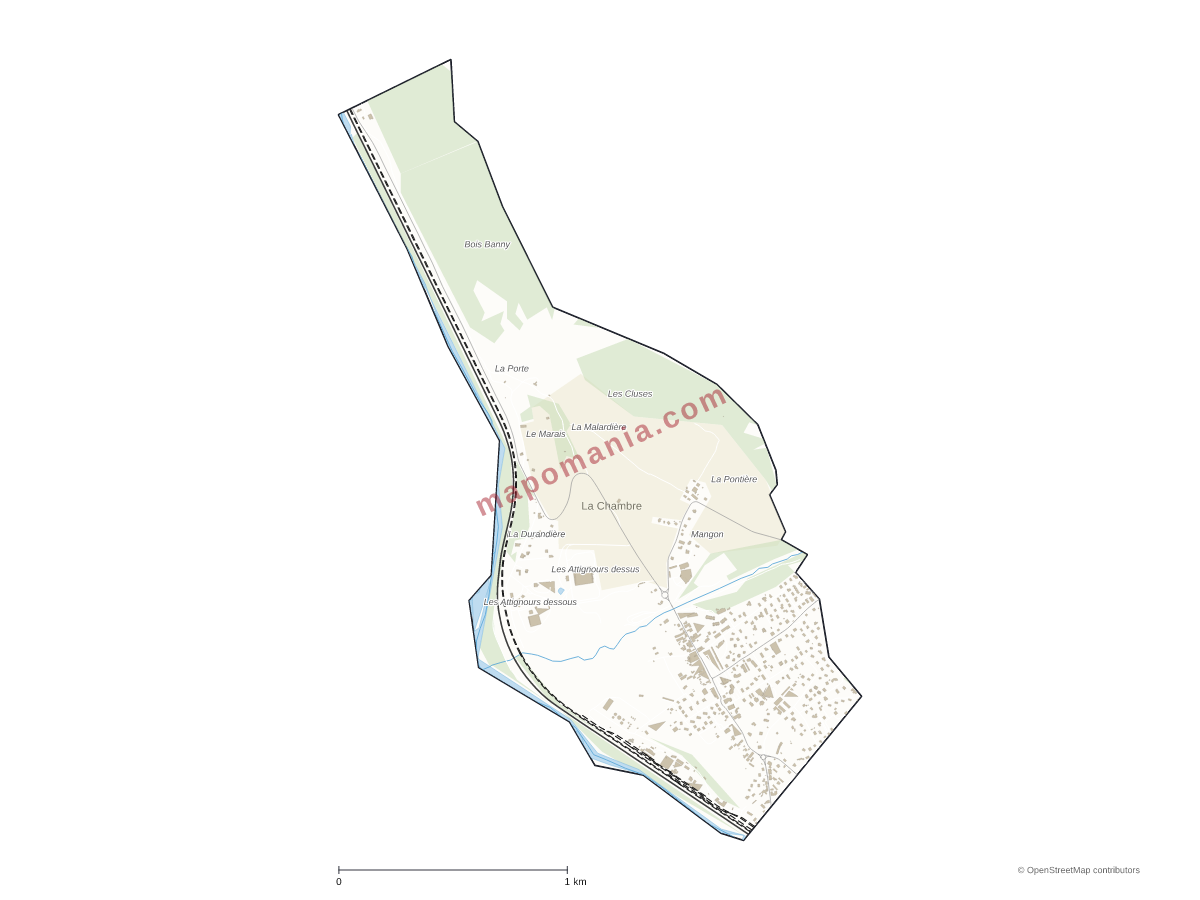 Carte de La Chambre à personnaliser