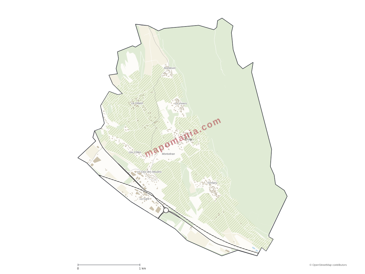 Carte de Chignin à personnaliser