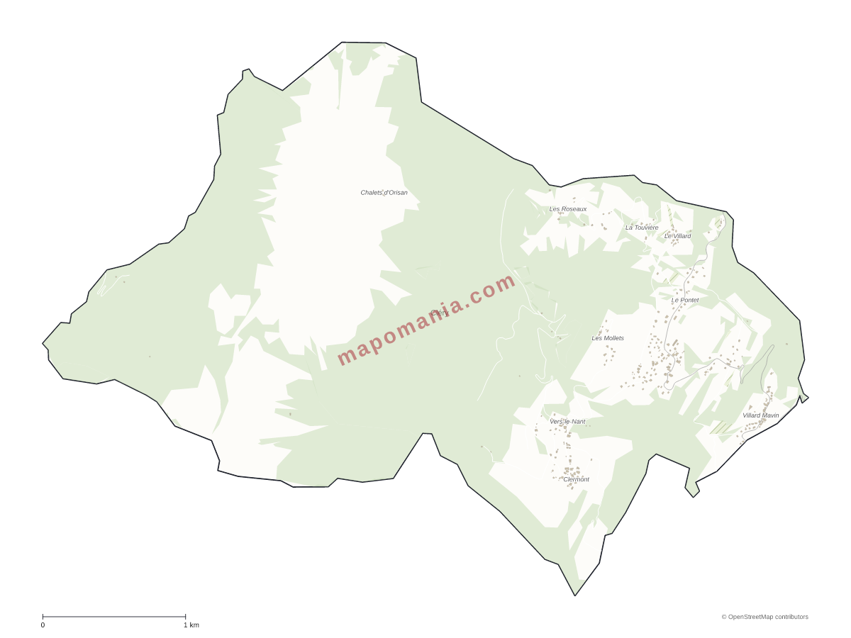 Carte de Cléry à personnaliser
