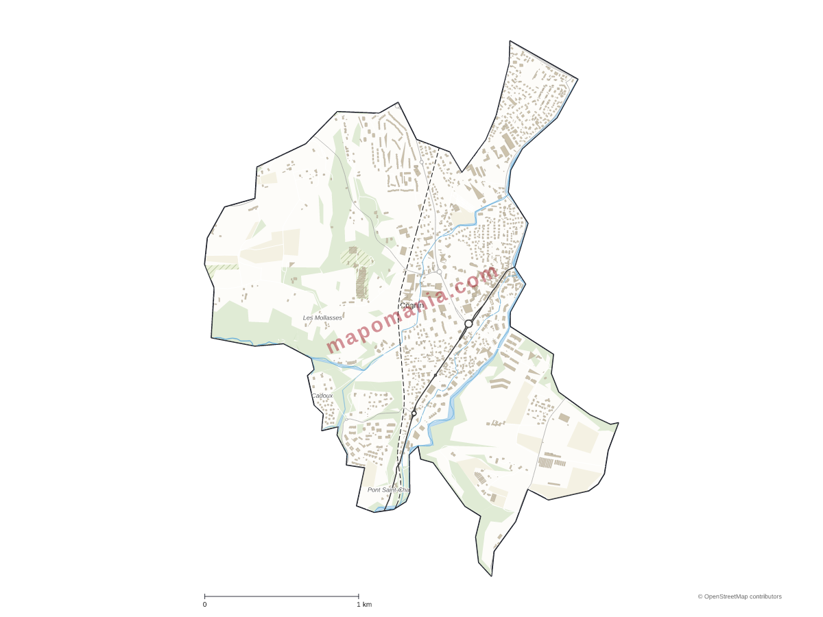 Carte de Cognin à personnaliser