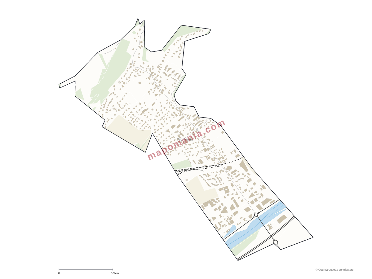 Carte de Frontenex à personnaliser