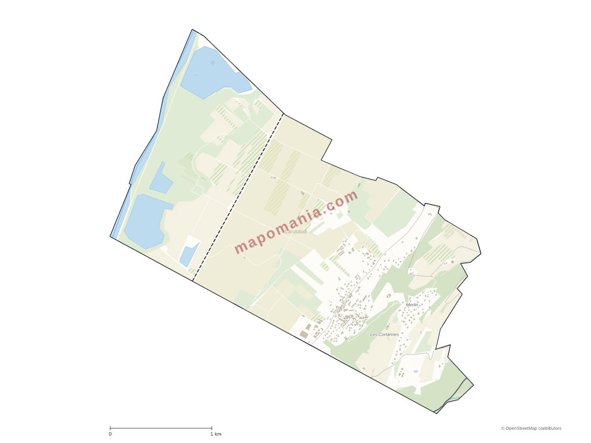 Carte de Laissaud à personnaliser