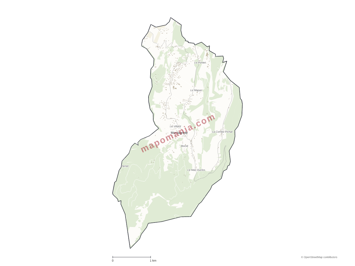 Carte de Montagnole à personnaliser