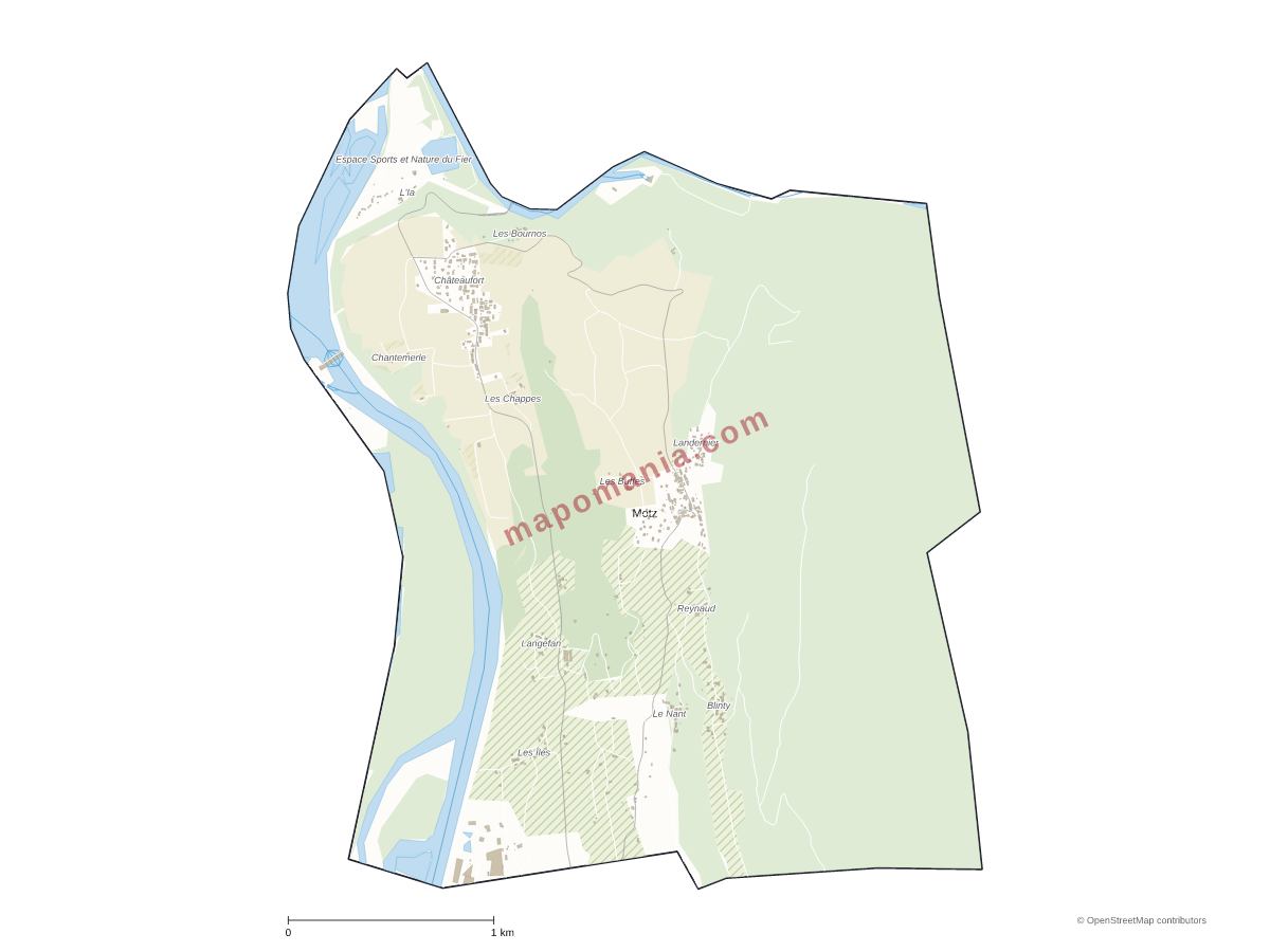 Carte de Motz à personnaliser