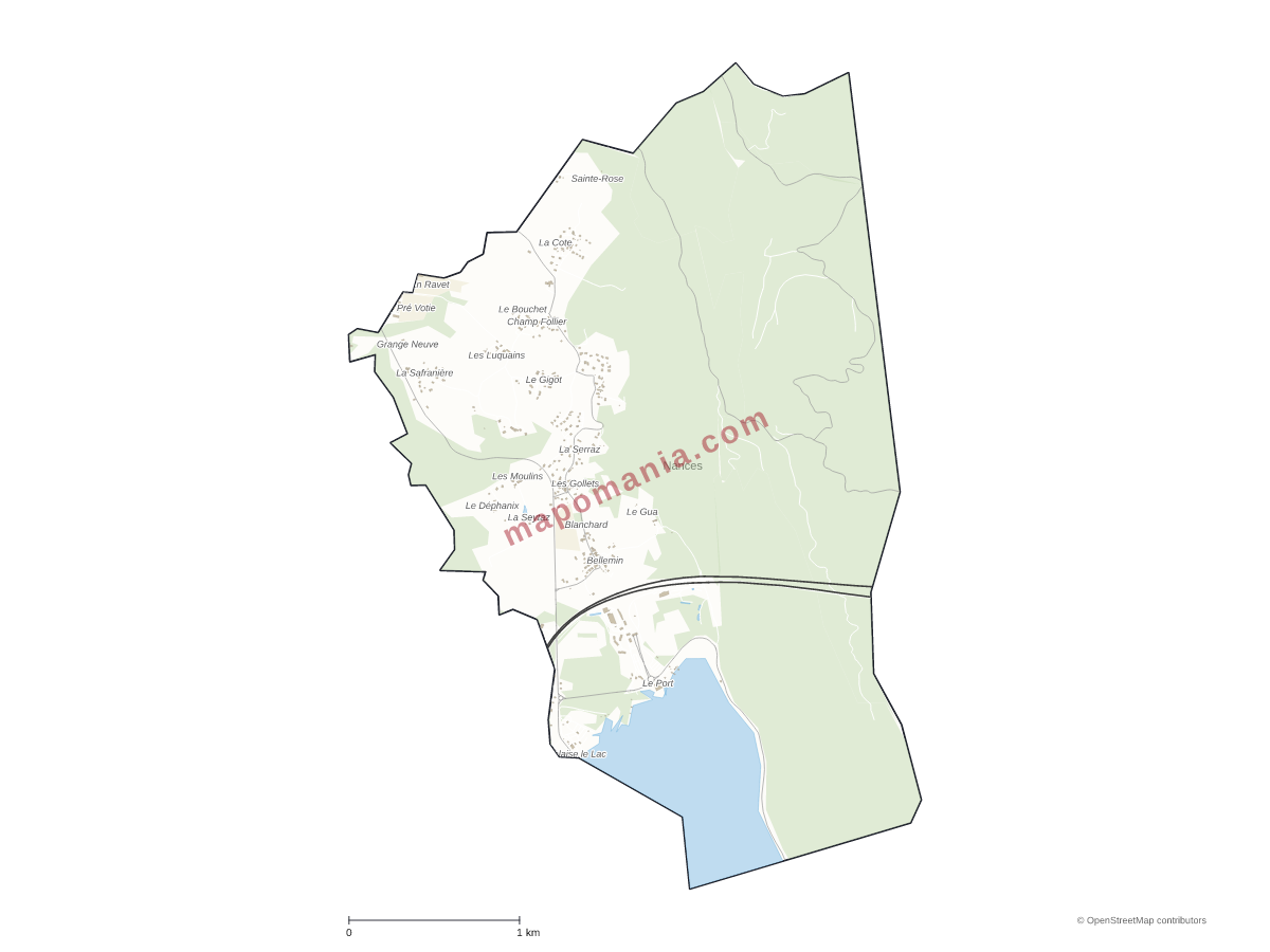 Carte de Nances à personnaliser