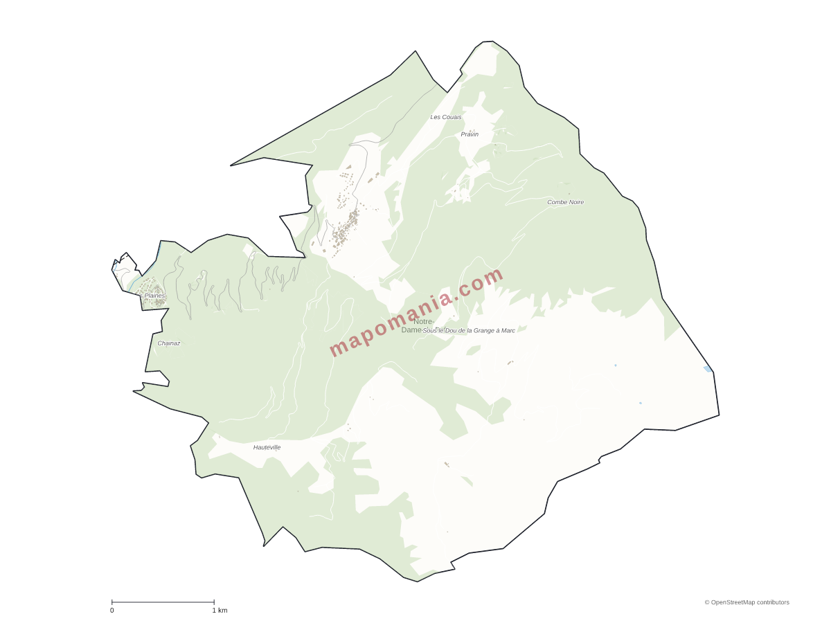 Carte de Notre-Dame-du-Pré à personnaliser