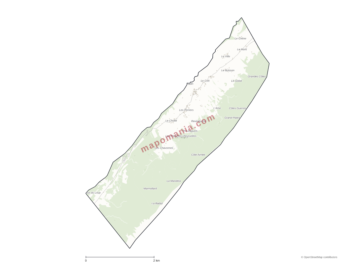 Carte de Le Noyer à personnaliser