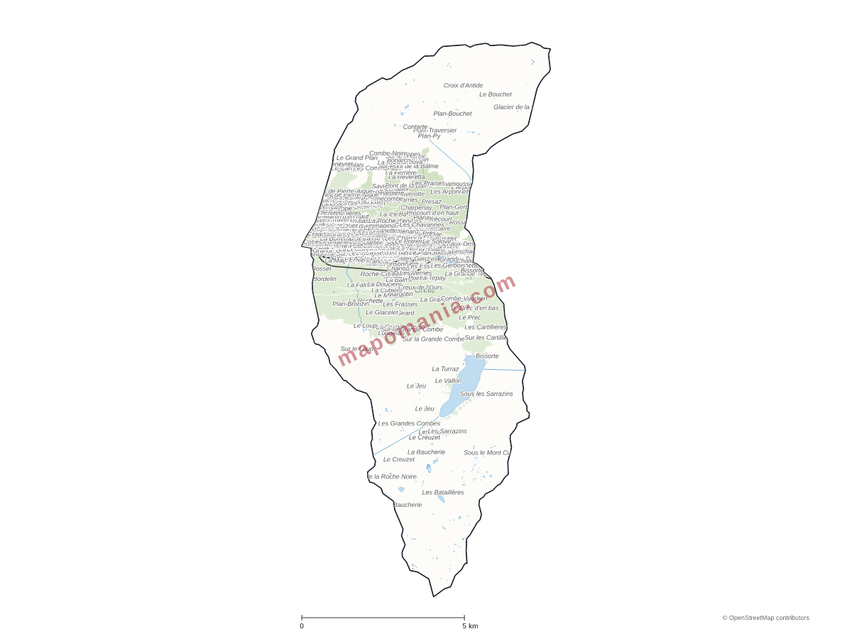 Carte de Orelle à personnaliser