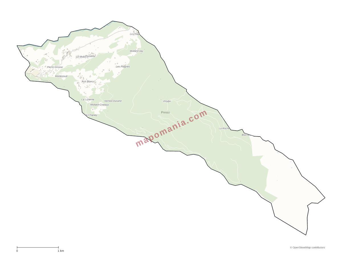 Carte de Presle à personnaliser
