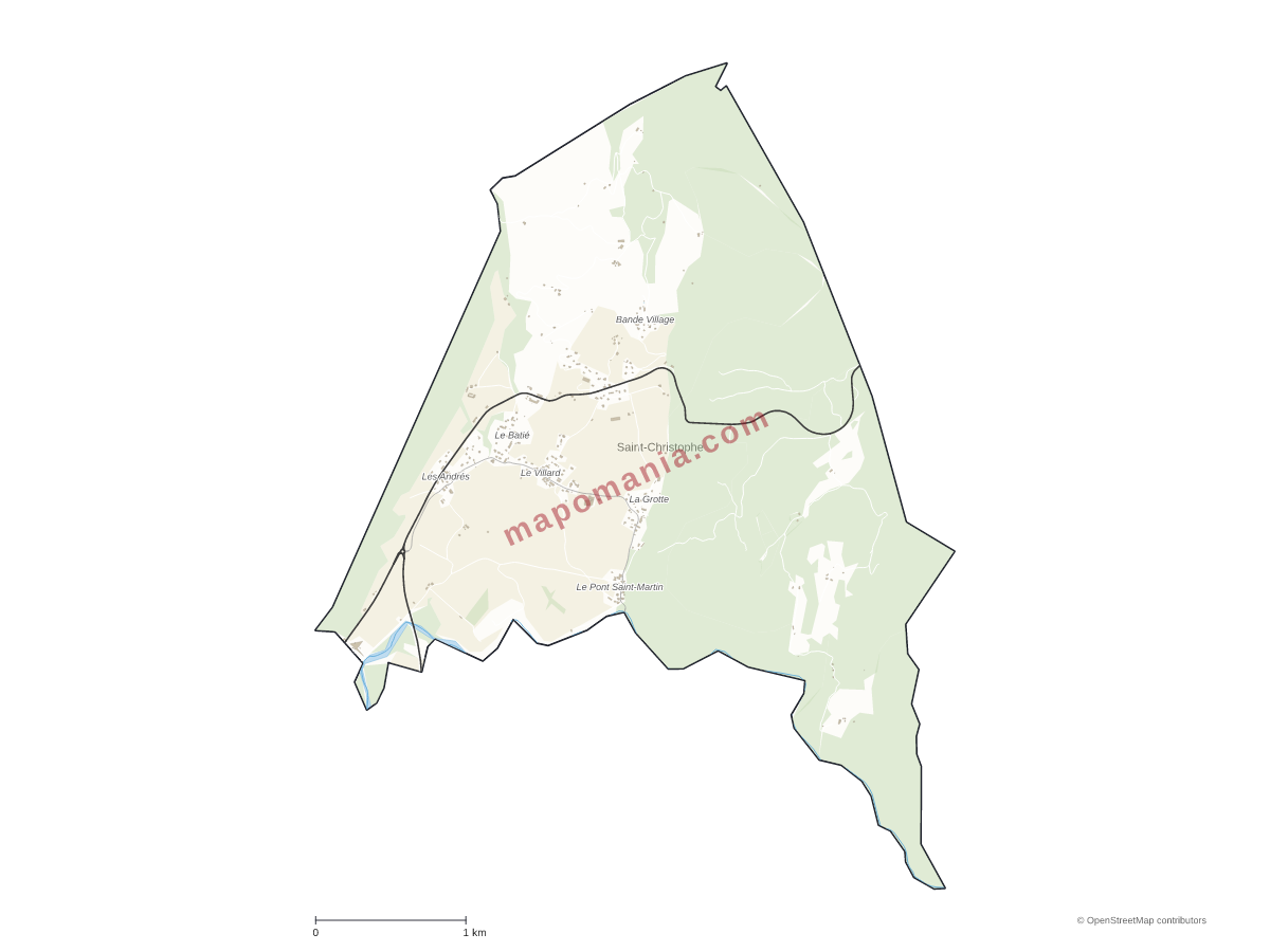 Carte de Saint-Christophe à personnaliser