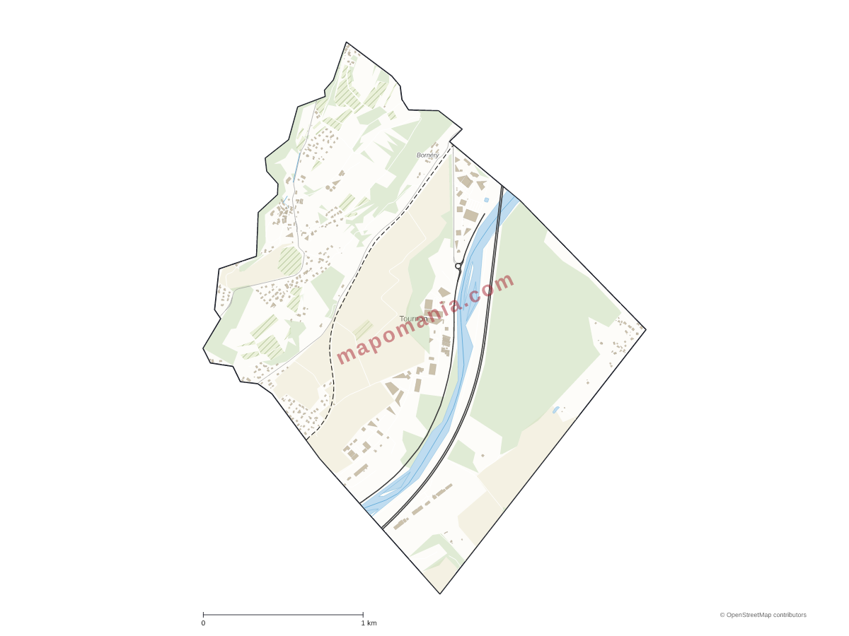 Carte de Tournon à personnaliser