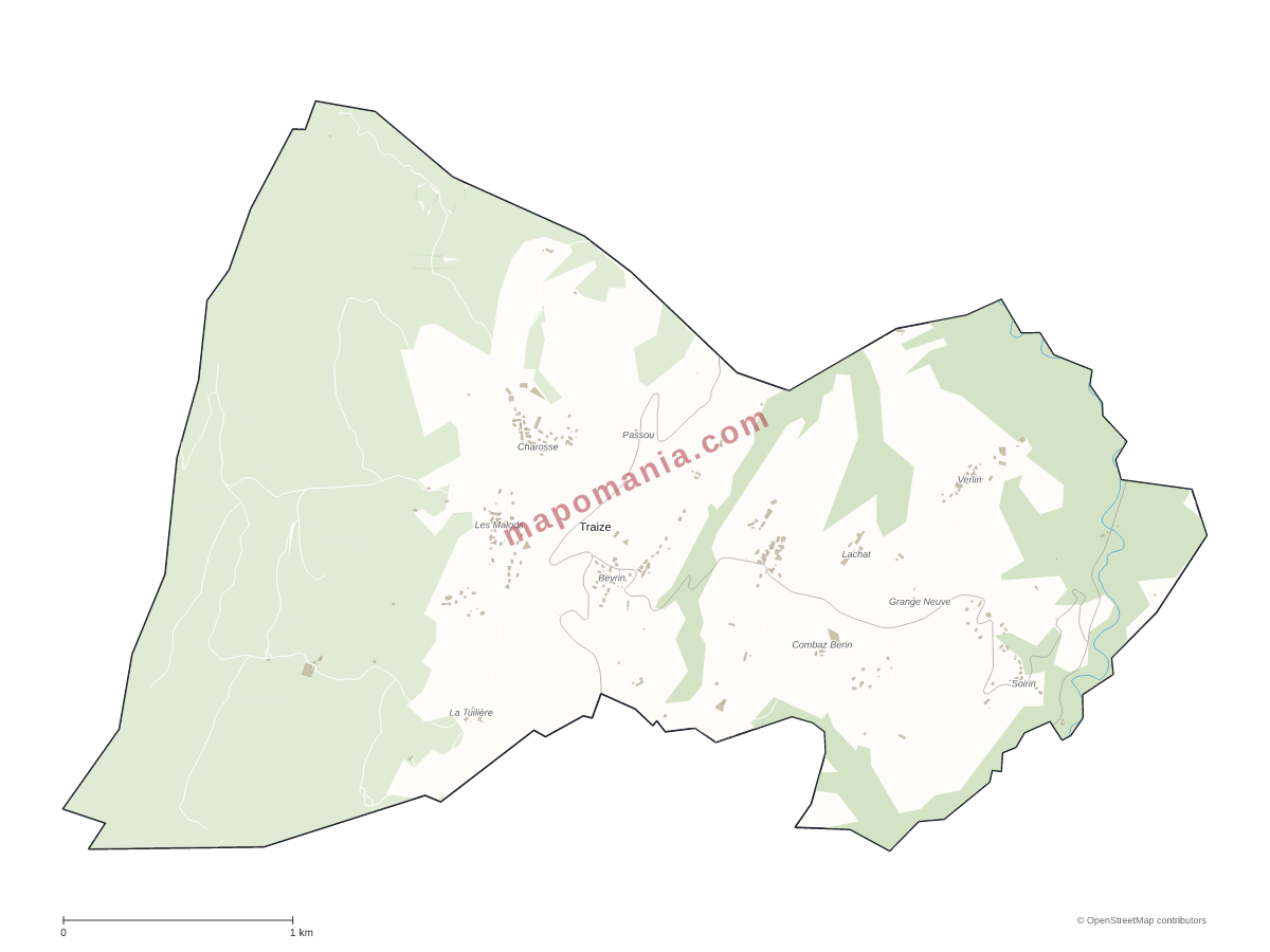 Carte de Traize à personnaliser