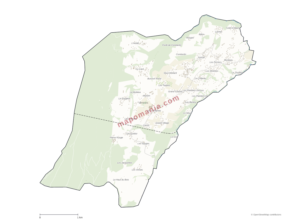 Carte de Vimines à personnaliser