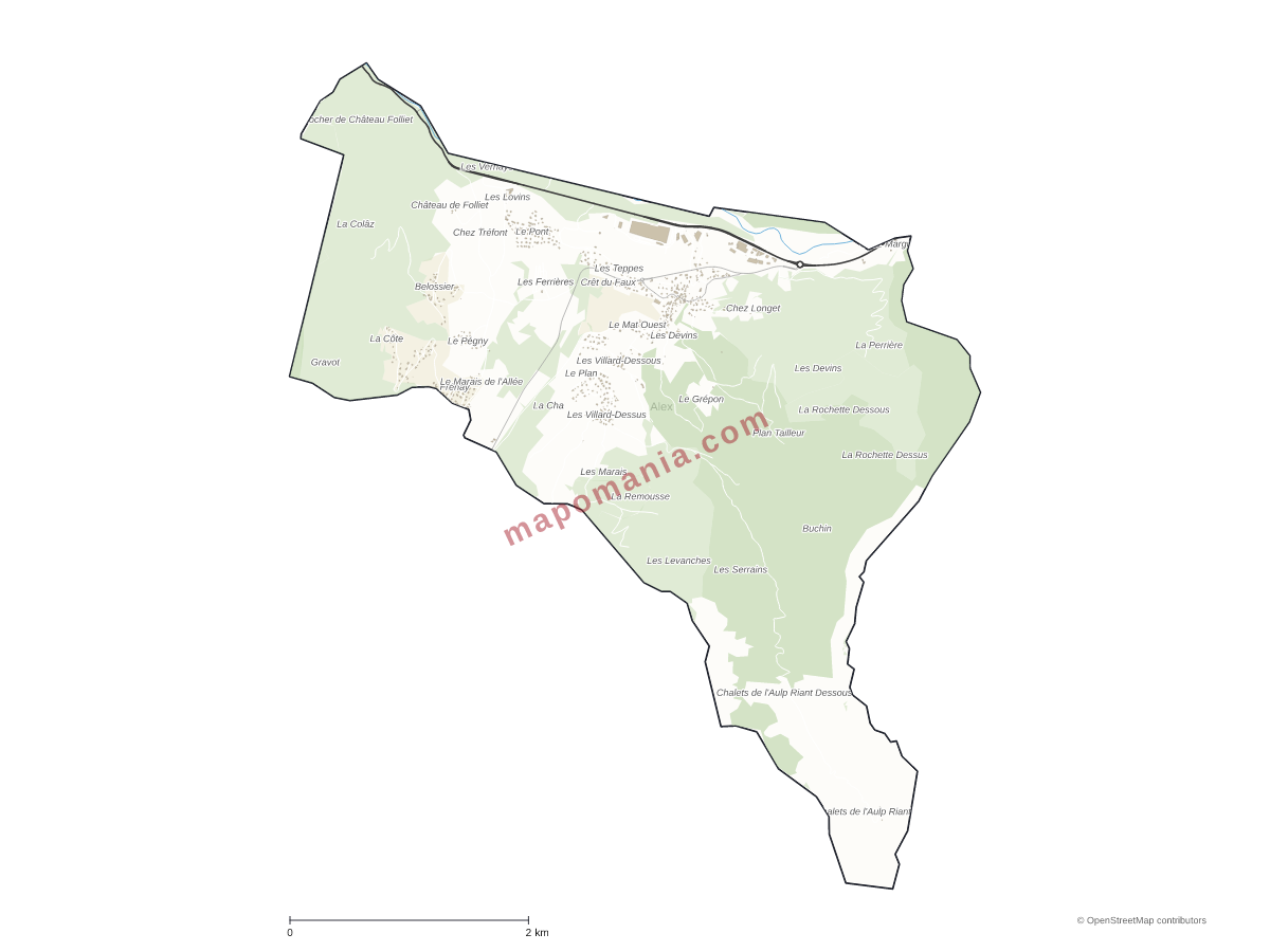 Carte de Alex à personnaliser