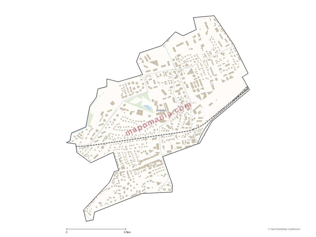 Carte de Ambilly à personnaliser