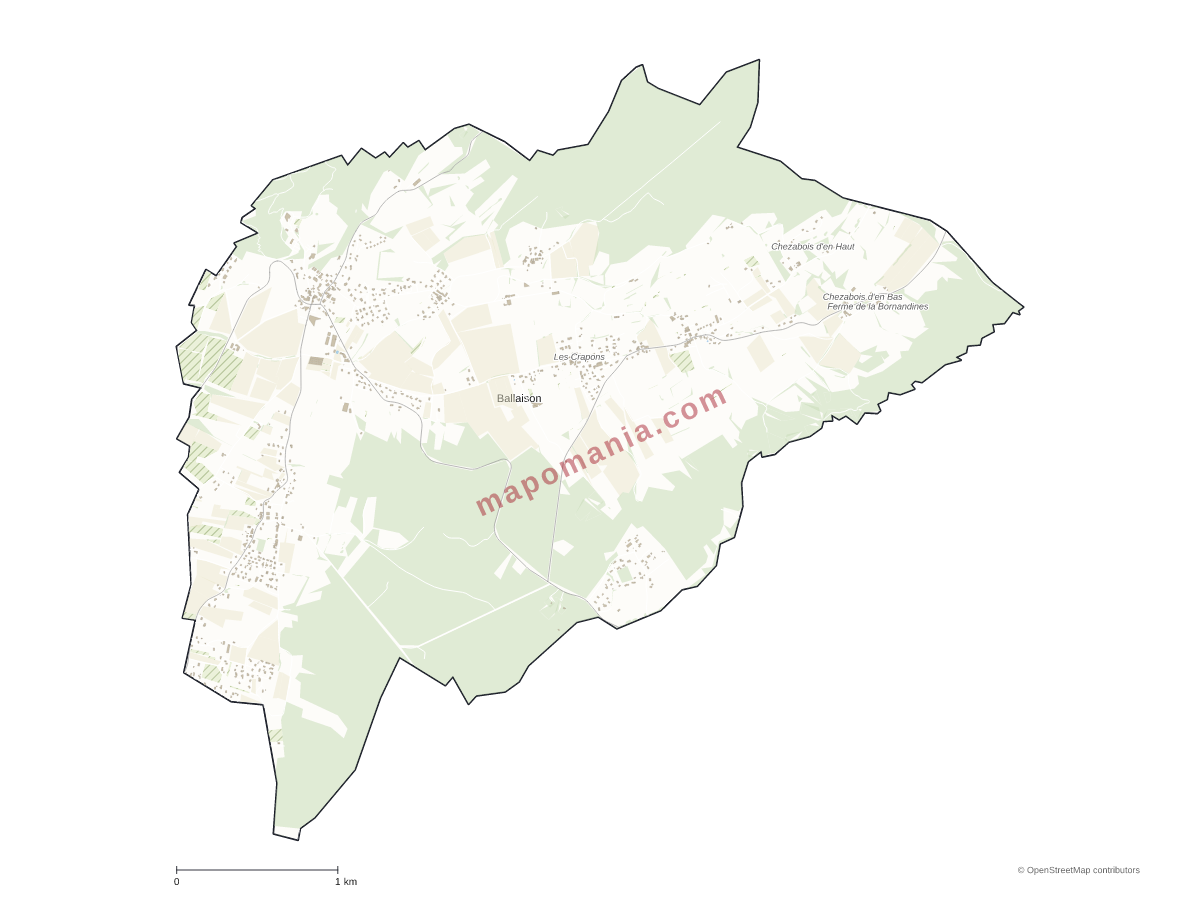 Carte de Ballaison à personnaliser
