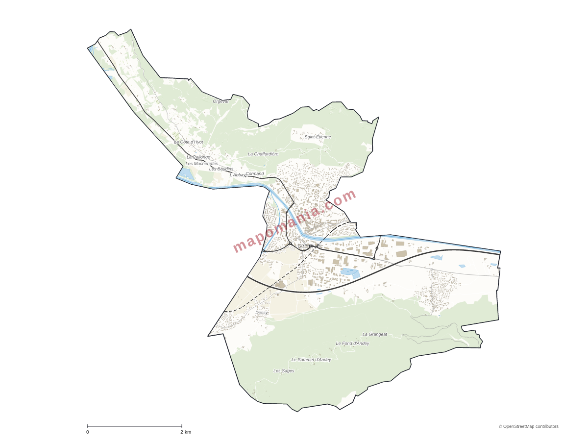 Carte de Bonneville à personnaliser