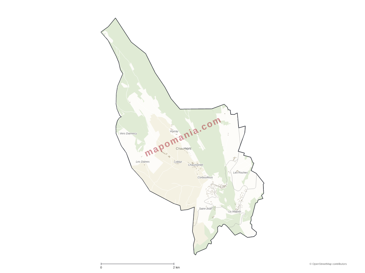 Carte de Chaumont à personnaliser