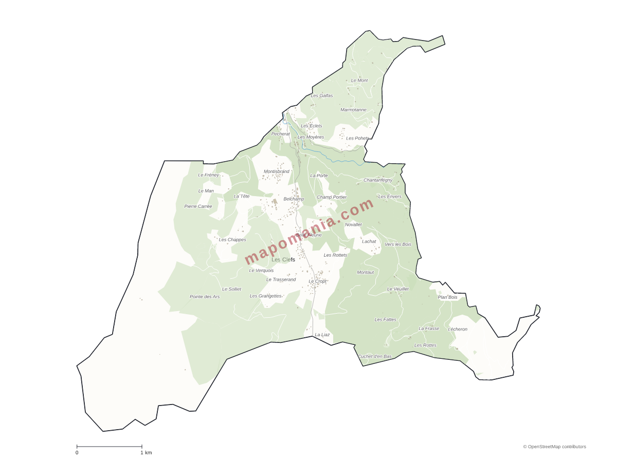 Carte de Les Clefs à personnaliser