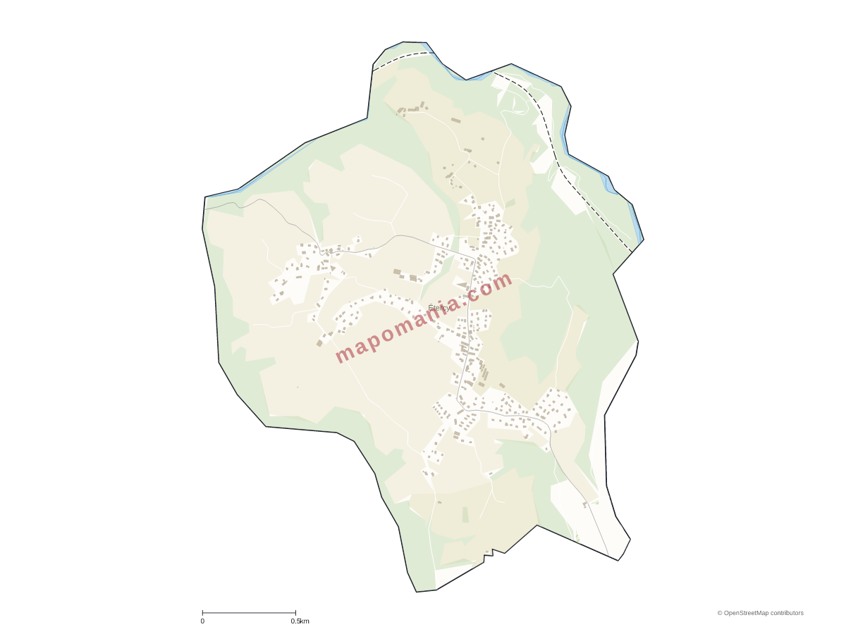 Carte de Étercy à personnaliser