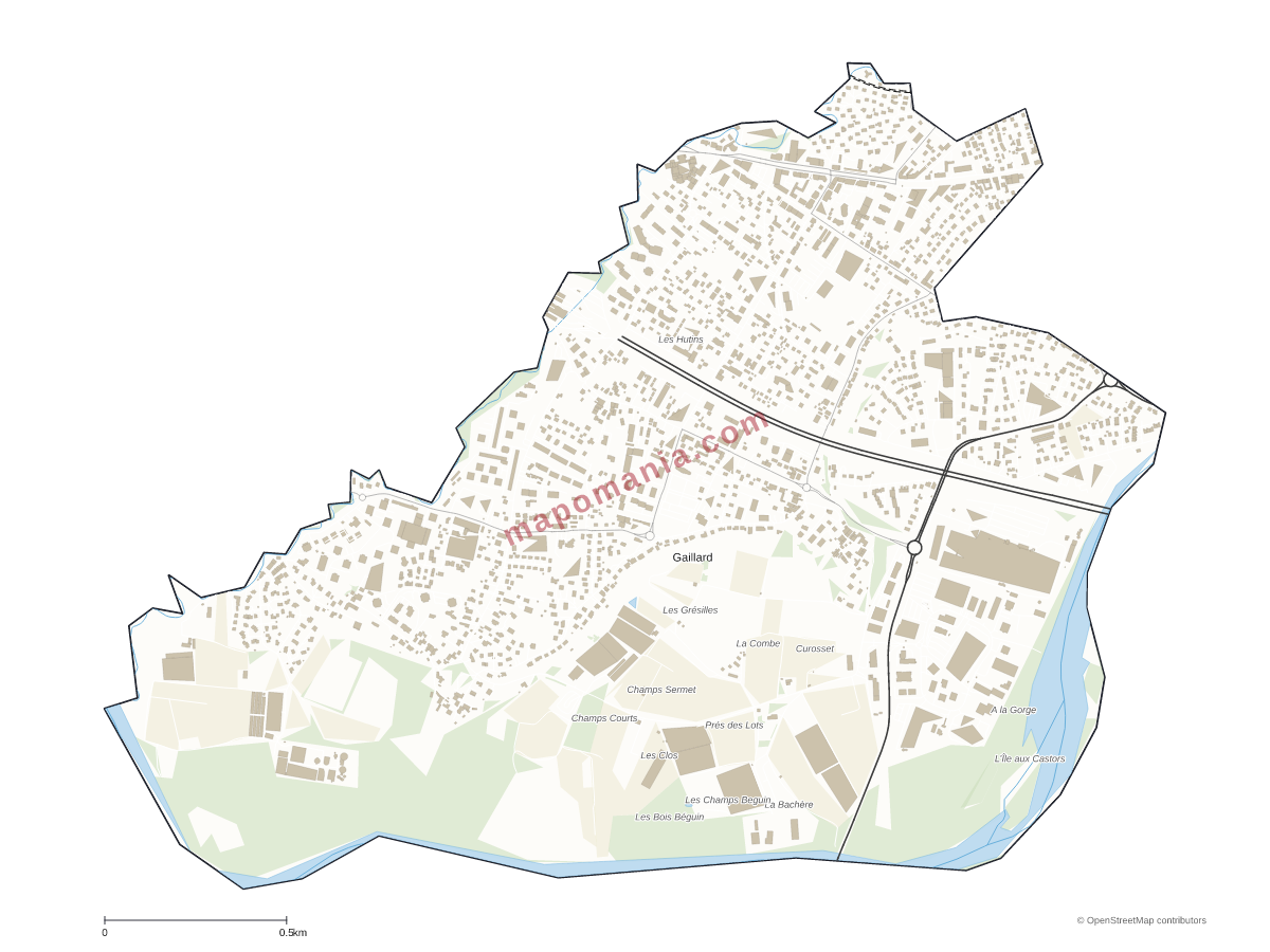 Carte de Gaillard à personnaliser