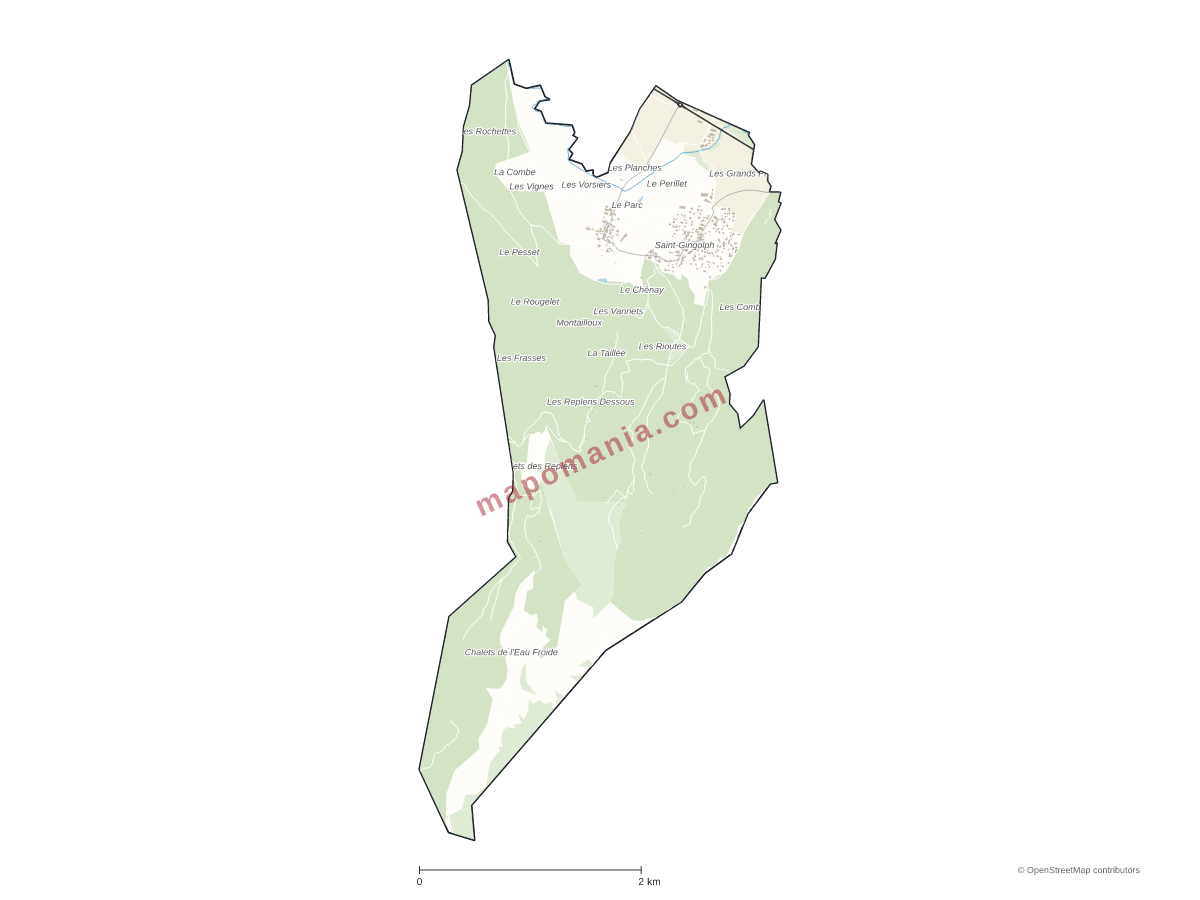 Carte de Giez à personnaliser