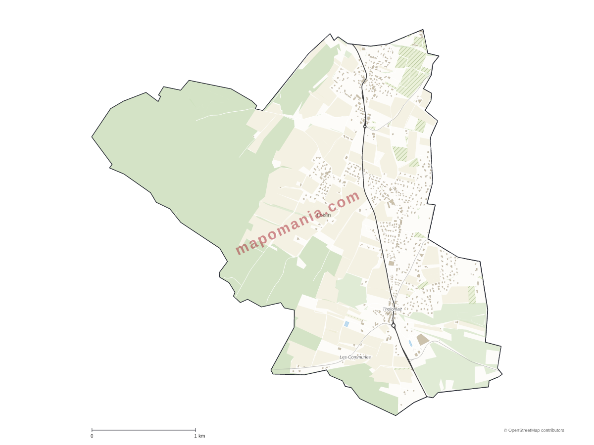 Carte de Loisin à personnaliser