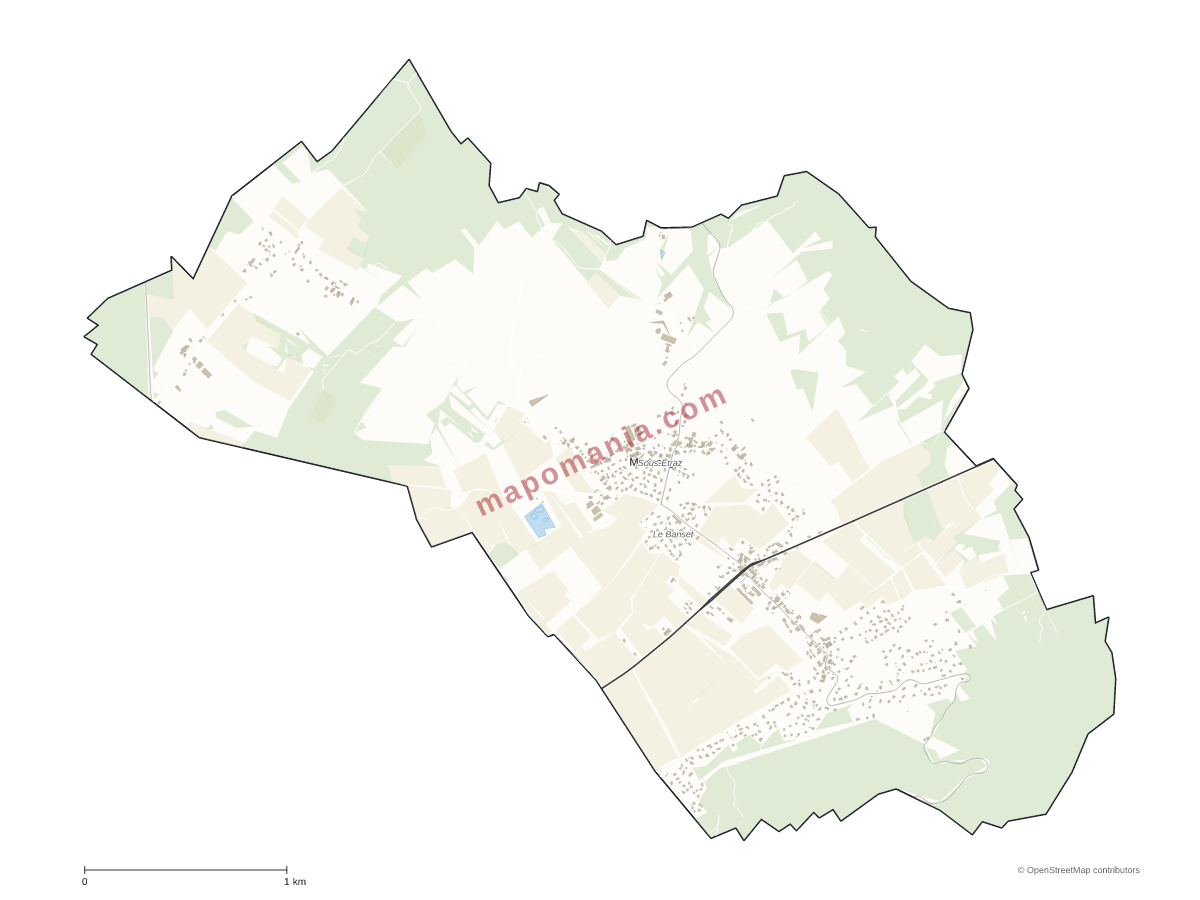 Carte de Massongy à personnaliser