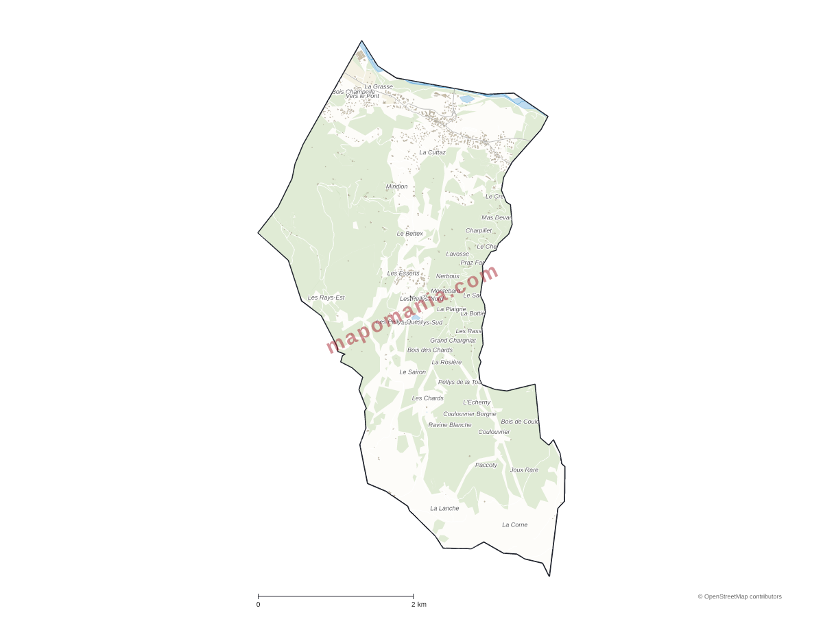 Carte de Morillon à personnaliser