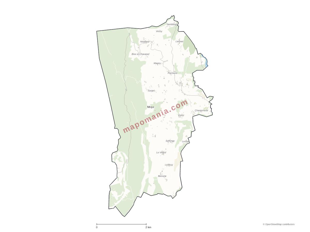 Carte de Moye à personnaliser