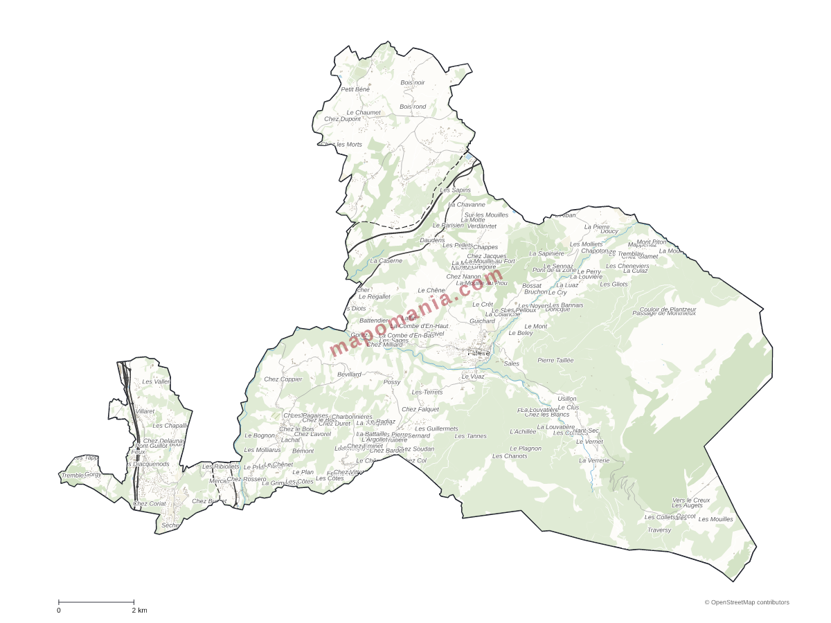 Carte de Fillière à personnaliser