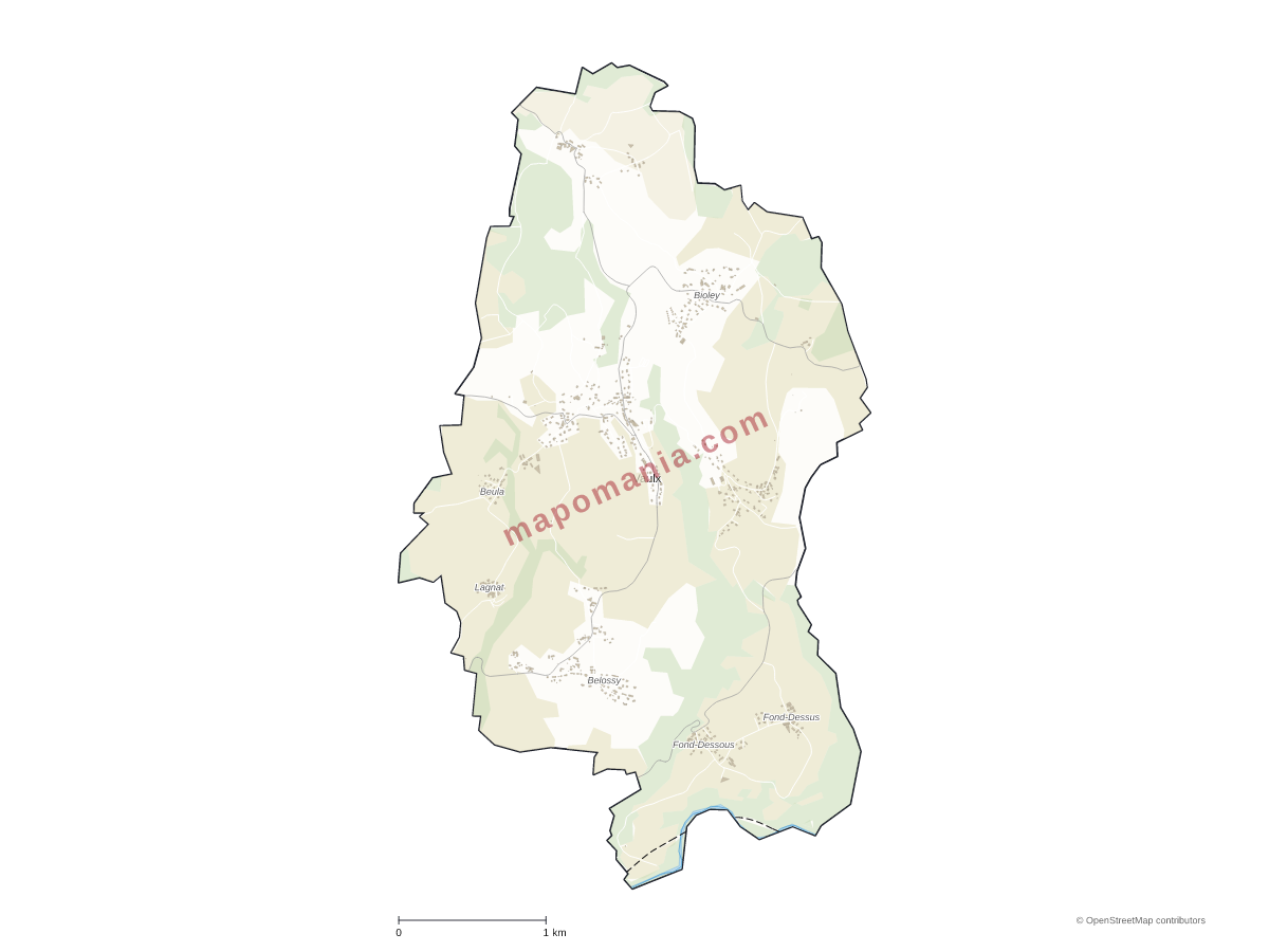 Carte de Vaulx à personnaliser