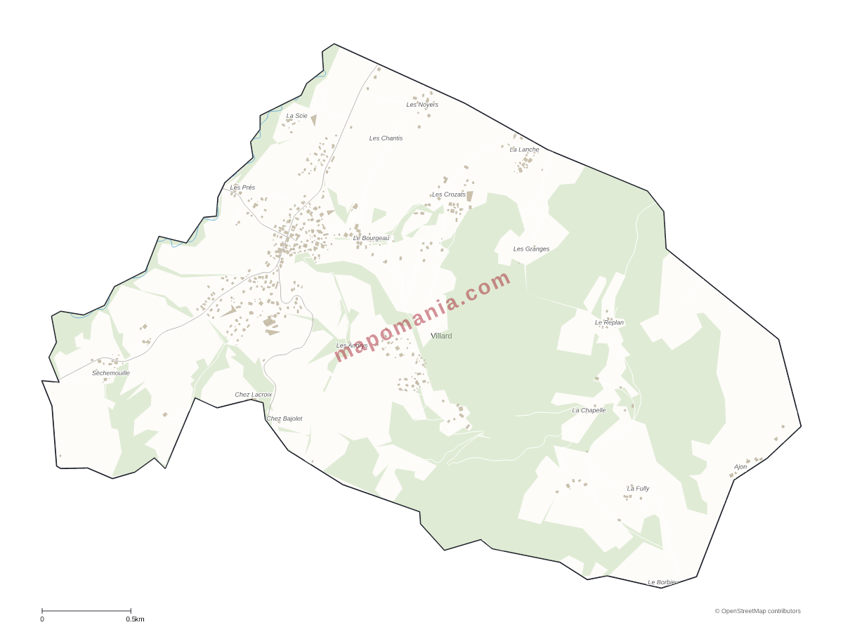 Carte de Villard à personnaliser