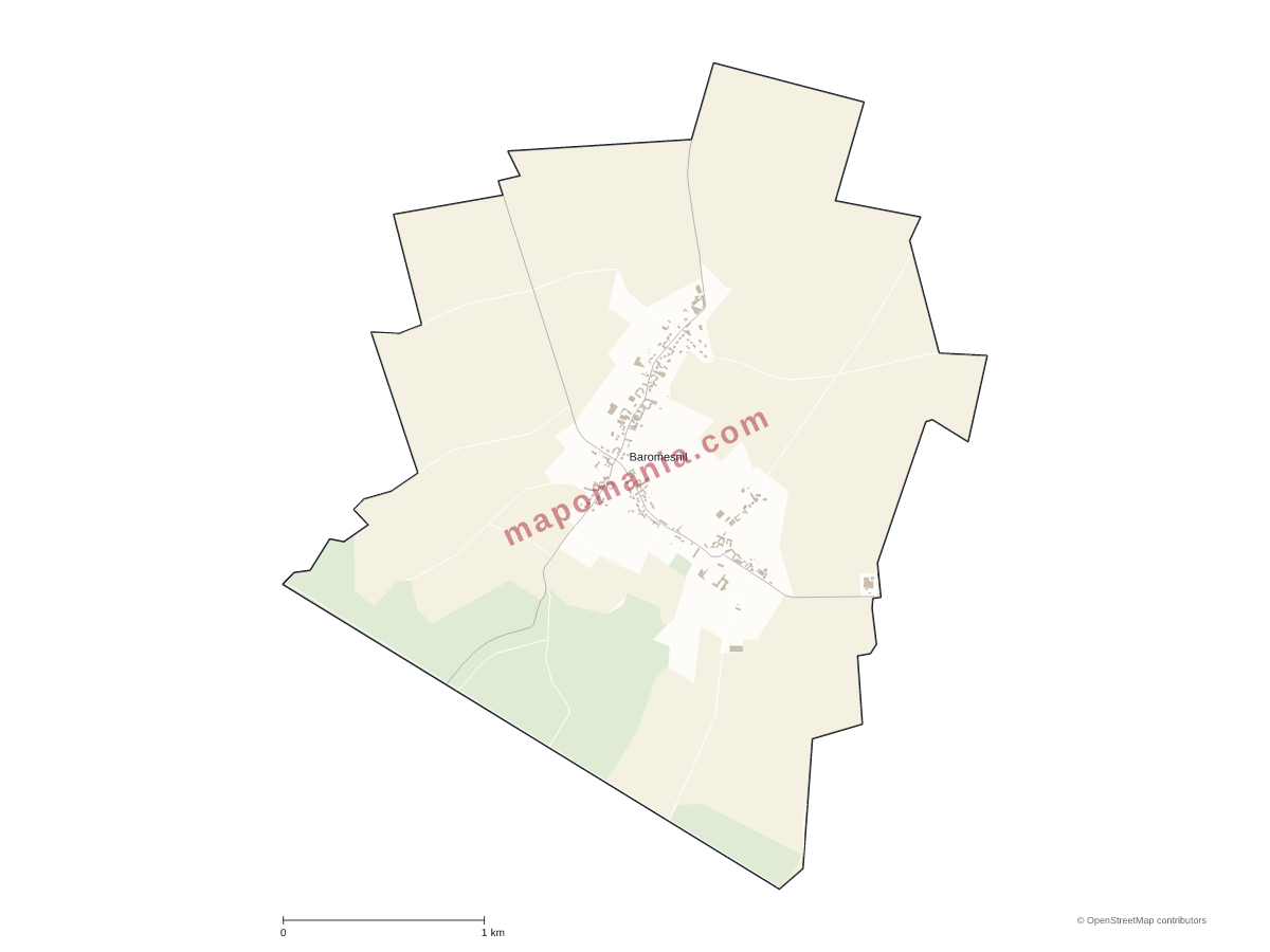 Carte de Baromesnil à personnaliser