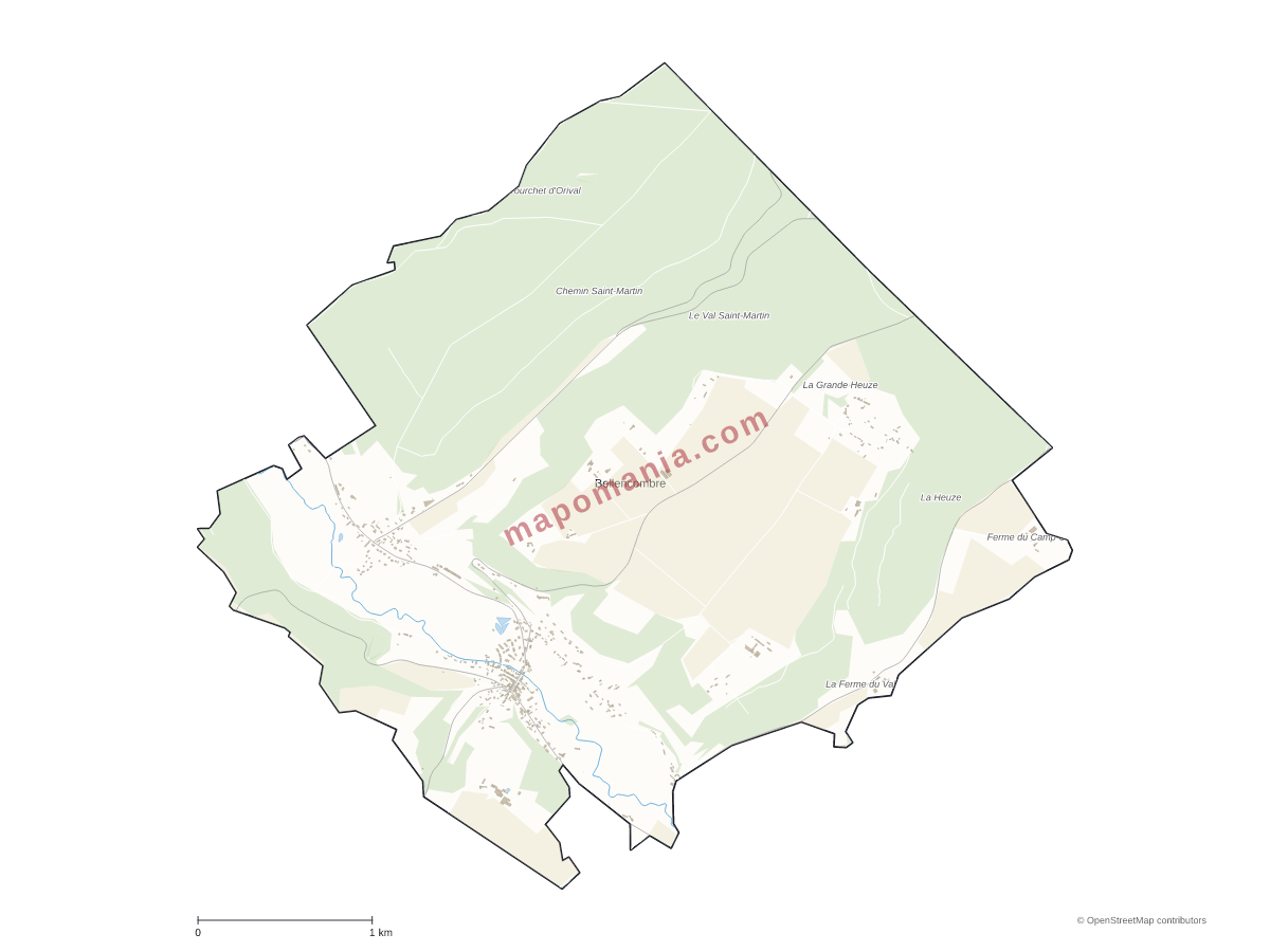 Carte de Bellencombre à personnaliser