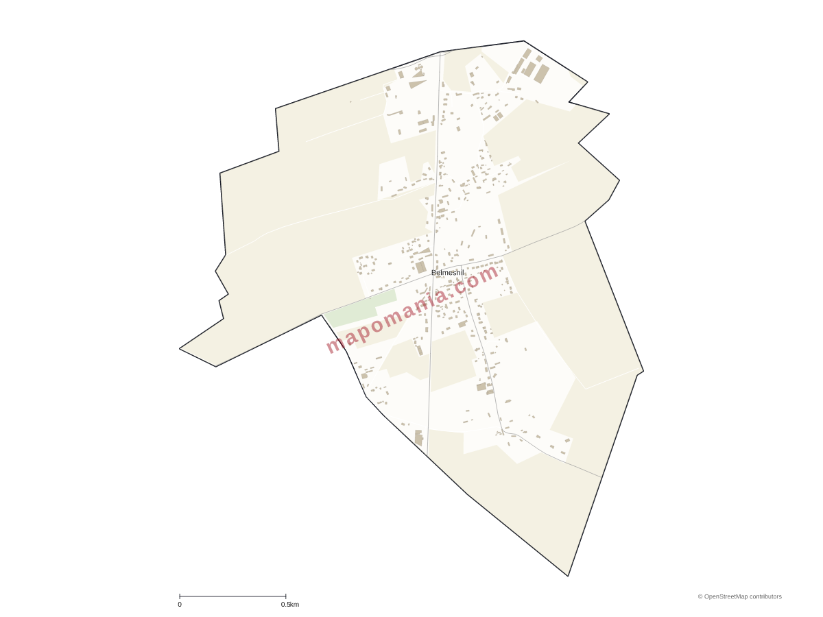 Carte de Belmesnil à personnaliser