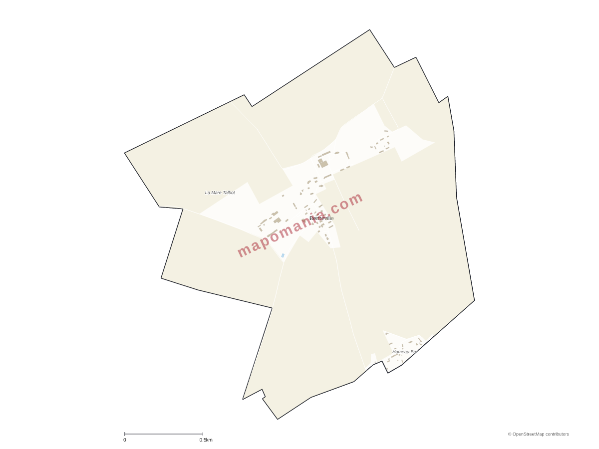 Carte de Bertreville à personnaliser